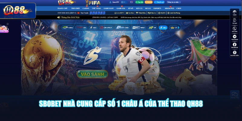 SBOBET nhà cung cấp số 1 châu Á của Thể Thao QH88
